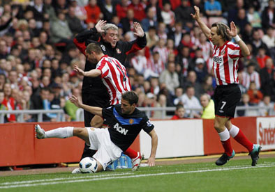 Sunderland Manager Steve Bruce_Manchester_Michael Owen_Phil Bardsley